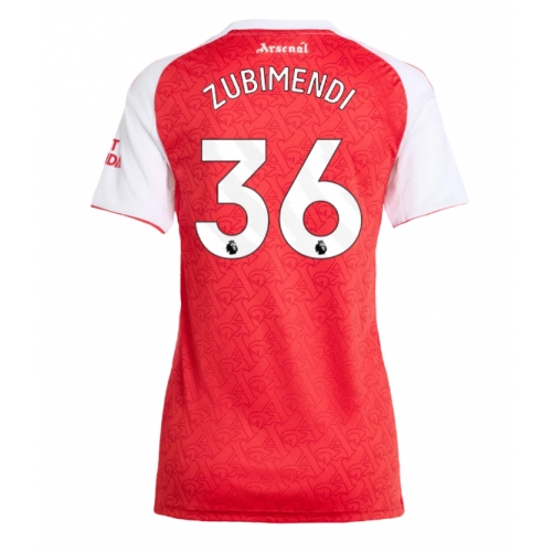 Billige Fotballdrakt Arsenal Martin Zubimendi #36 Replika Hjemmedrakt Dame 2025-26 Kortermet Billige Fotballdrakt Arsenal Martin Zubimendi #36 Replika Hjemmedrakt Dame 2025-26 Kortermet
